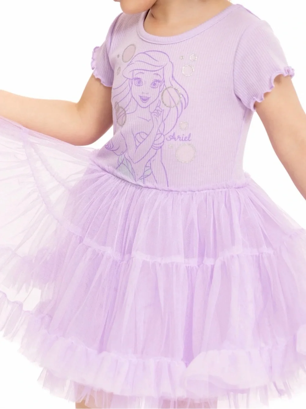 Disney Girls Lavender Tulle Princess Dress
